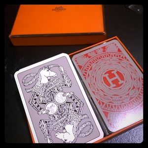 Hermes Playing Cards Les 4 Mondes Set 2 Decks New